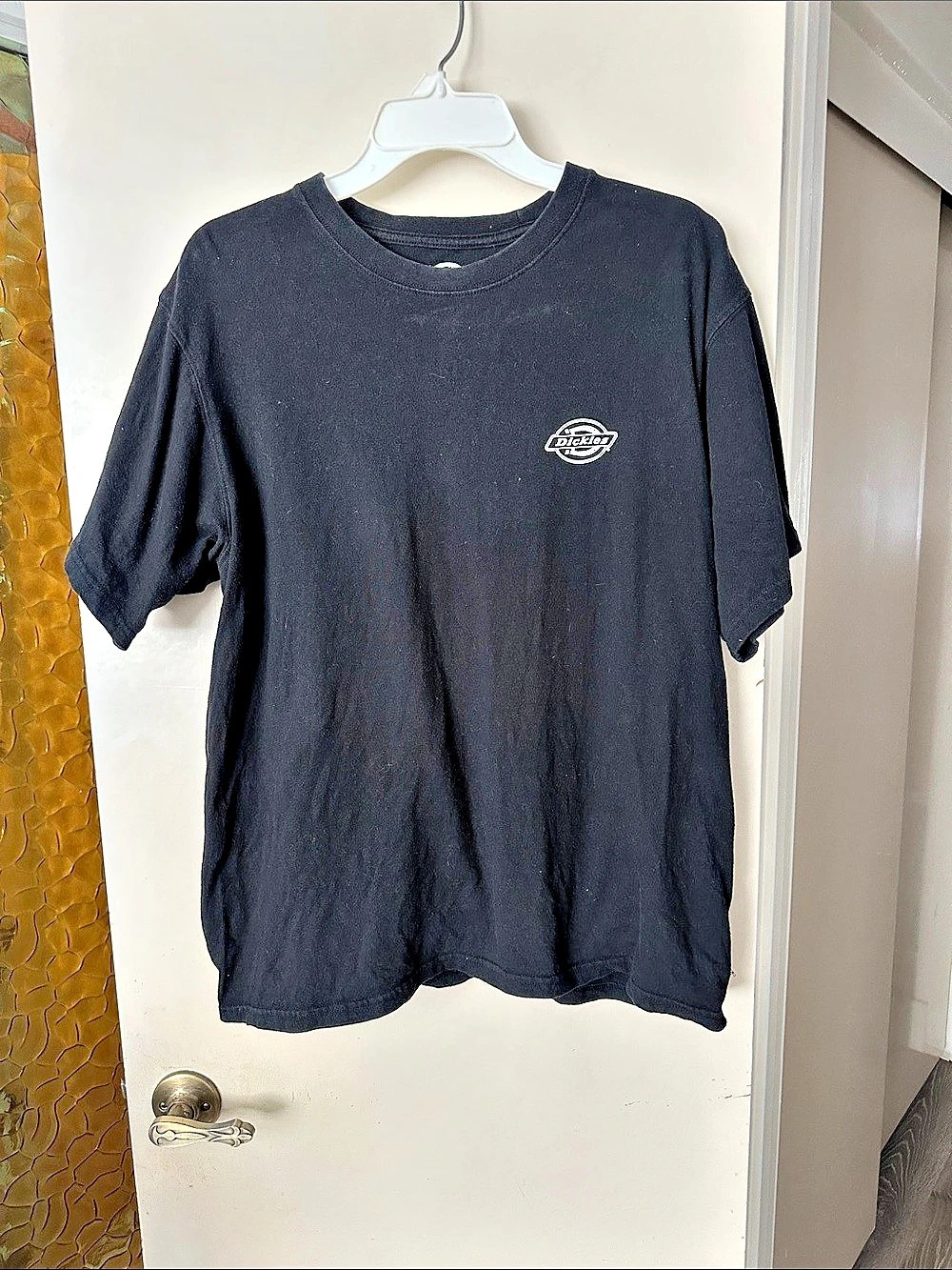 Dickies Horseshoe Graphic T-Shirt Short Sleeve Logo Tee Black Size 2XL Good